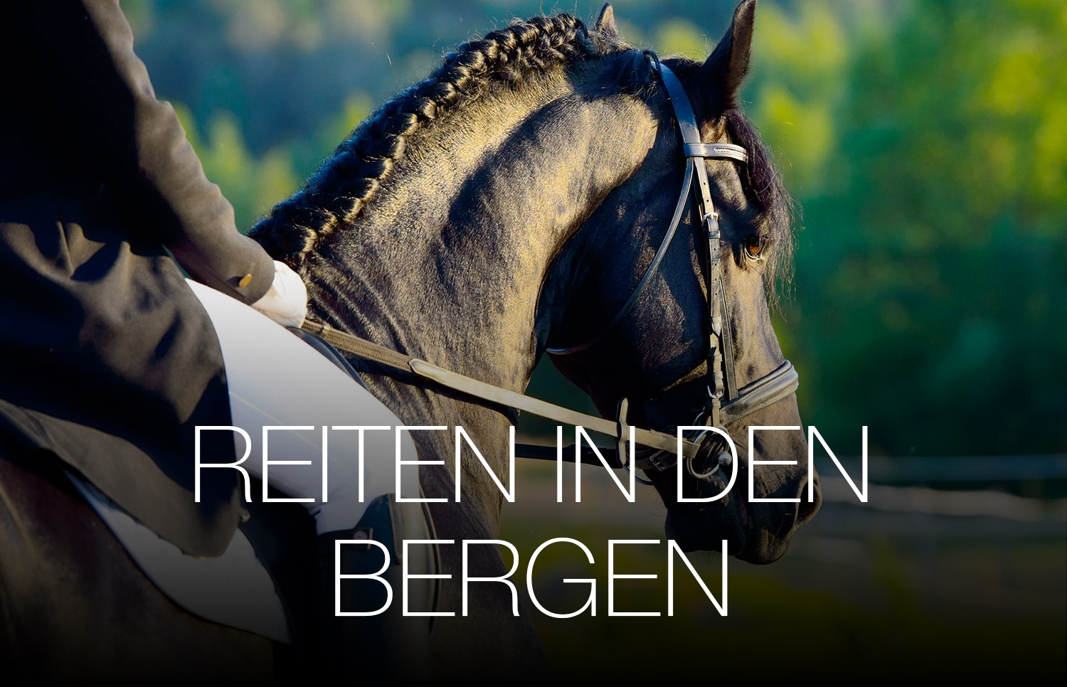 Reiten in den Bergen